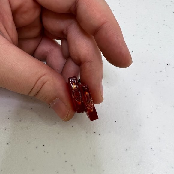 Red Glass Bead‎ Necklace Layered Multi Strand Black Art Beaded Ombre Chain - Picture 6 of 8